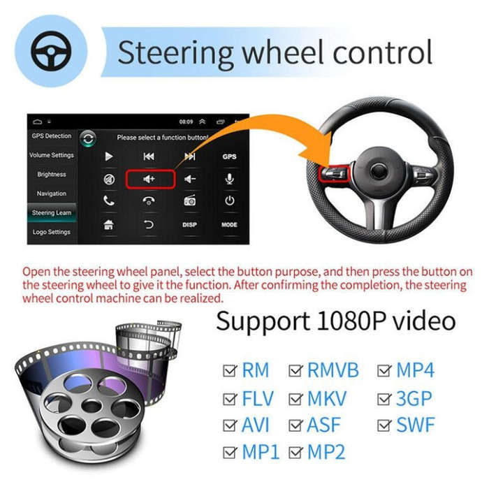 Universal Machine Android Smart Navigation Car Navigation DVD Reversing Video Integrated Machine,...