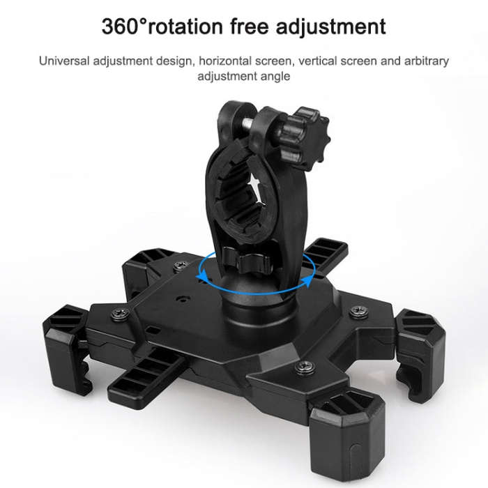 Electric Bicycle Mobile Phone Holder Can Be Rotated 360-degree Mobile Phone Holder Four-way Adjus...