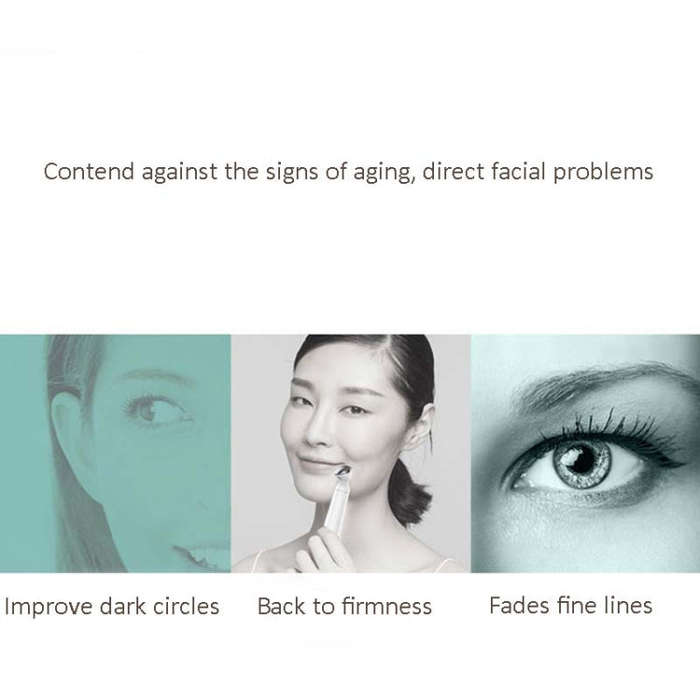 Eye / Lip Massager Reduce Eye Bags and Dark Circles without Battery(1905 Gold)