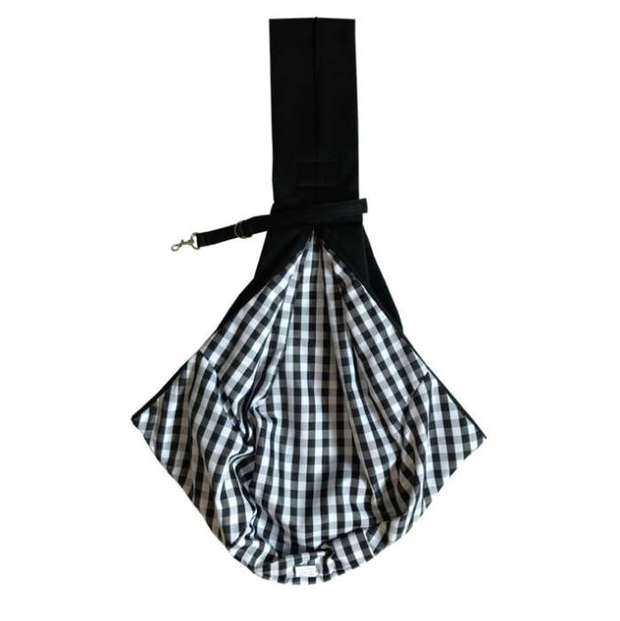 Pet Outing Carrier Bag Cotton Messenger Shoulder Bag, Colour: Black