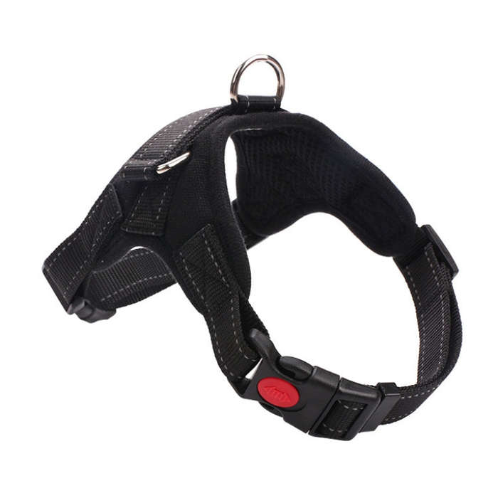 For Small Medium Large Dogs Pet Walking Chest Strap, Size:M(Black)