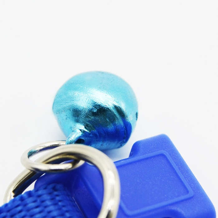 Adjustable Bow Knot Bell Collar Cat Dog Collars Pet Supplies(Blue)