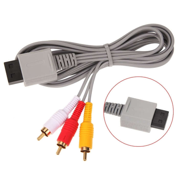 1.8m Component cable Audio Video AV Composite 3 RCA Cable for sharpest video Main 480p video outp...
