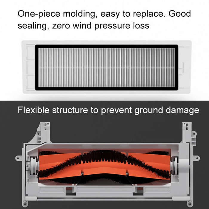 Sweeping Robot Accessories S50 Mop Filter Side Brush for Xiaomi Generation / Second Generation