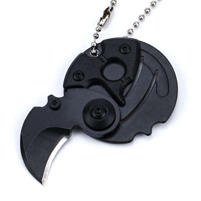 Portable Mini Folding Blade Knife Pocket Small Outdoor Military Survival Knifes Keychain Multitoo...
