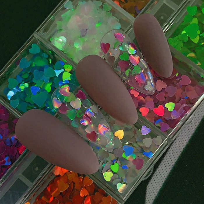 2 PCS Nail Art Butterfly Laser Symphony Sequins, Specification:19