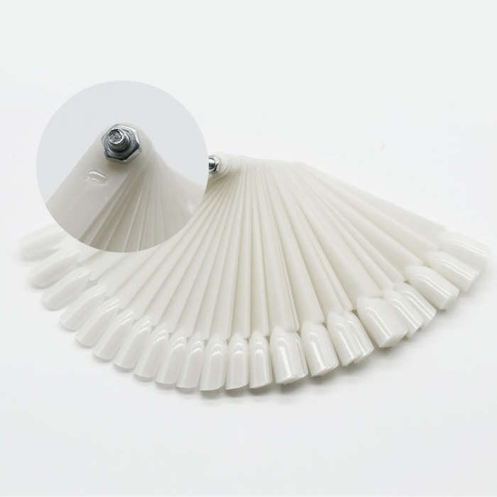 3 Set Fan-shaped Nail Mold Swatch Nail Polish Color Card Nail Art Display BoardWith nails - tr...