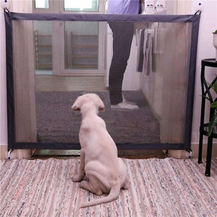 Dog Pet Fences Portable Folding Safe Protection Safety Door Magic Gate For Dogs Cat Pet, Size:180...