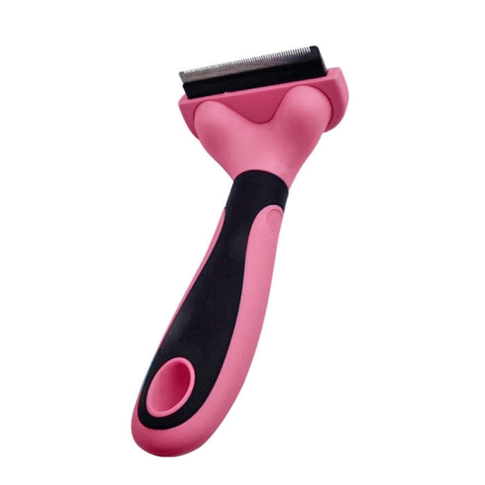 Pet Comb Stainless Steel Double-Sided Open Knot Clean Beauty Hair Removal Comb, Size:Large(Red)