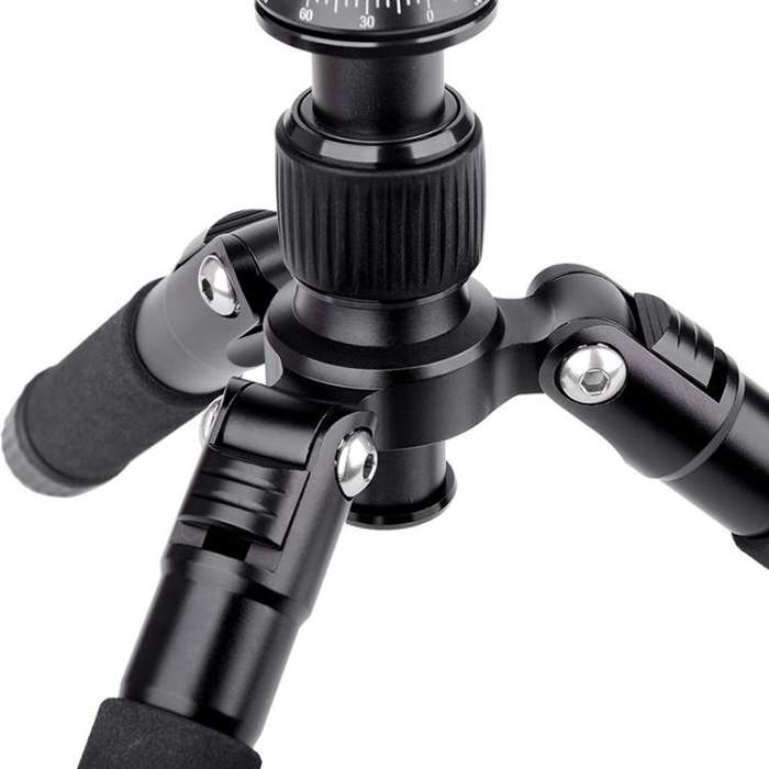 Xiletu FM5S-MINI 5-Section Folding Legs Mini Desktop Tripod Mount(Red)