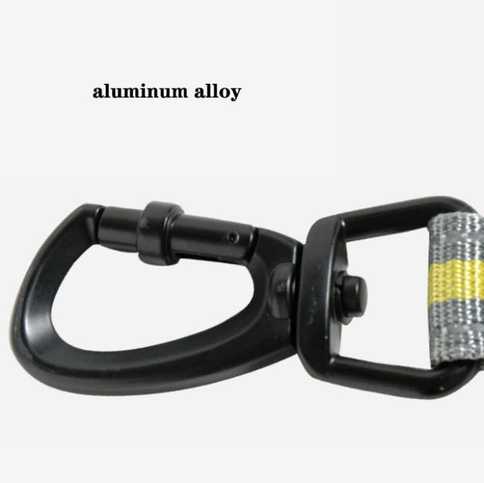 Dog Outdoor Anti-Scourge Traction Rope Nylon Reflective Elastic Stretch Dog Walking Rope(Yellow)