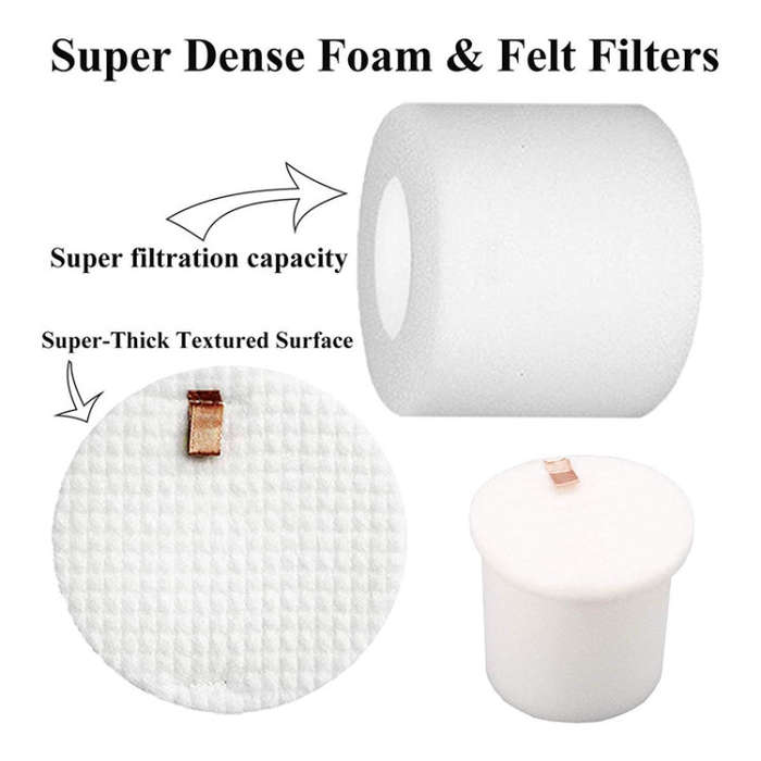 8 PCS/Set Vacuum Cleaner Filter Set For Shark IQ R101AE IQ R101 / RV1001