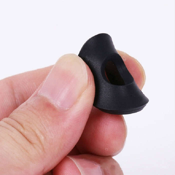 10 PCS No Word Version Silicone Guitar Strap Buckle Tail Stud(Blue)