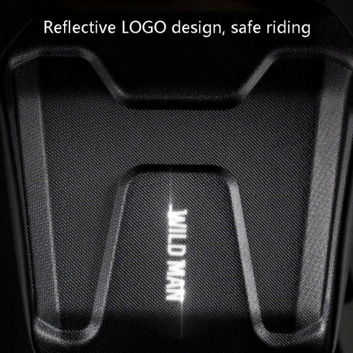 Wild Man Ts9 For Scooter / Bicycle Universal Waterproof Pu + Eva Hard Shell Front Bag with Reflec...