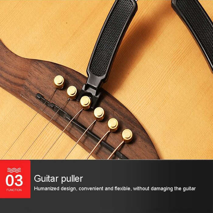 Guitar String Changing Tool Set String Trimmer Winding String Winding Three-in-one Clamp Guitar A...
