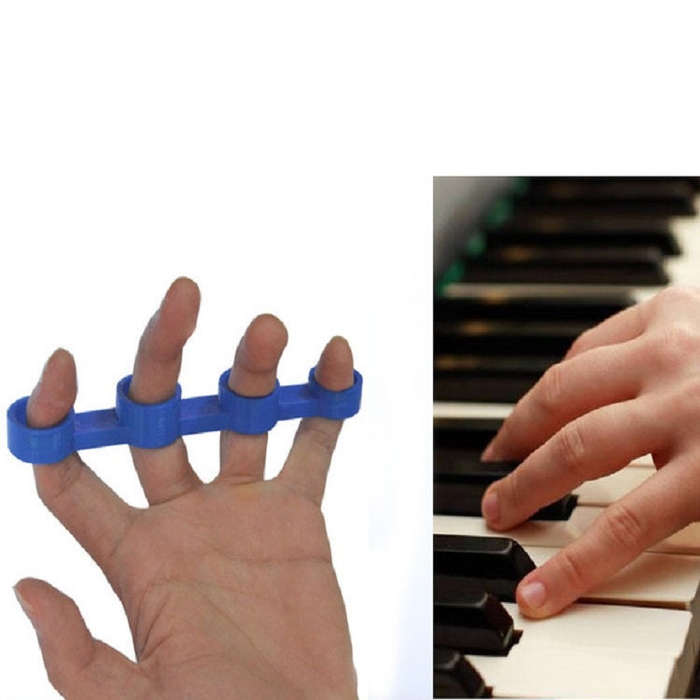 Guitar Finger Expansion Finger Force Device Piano Span Practice Finger Sleeve, Specification:Larg...
