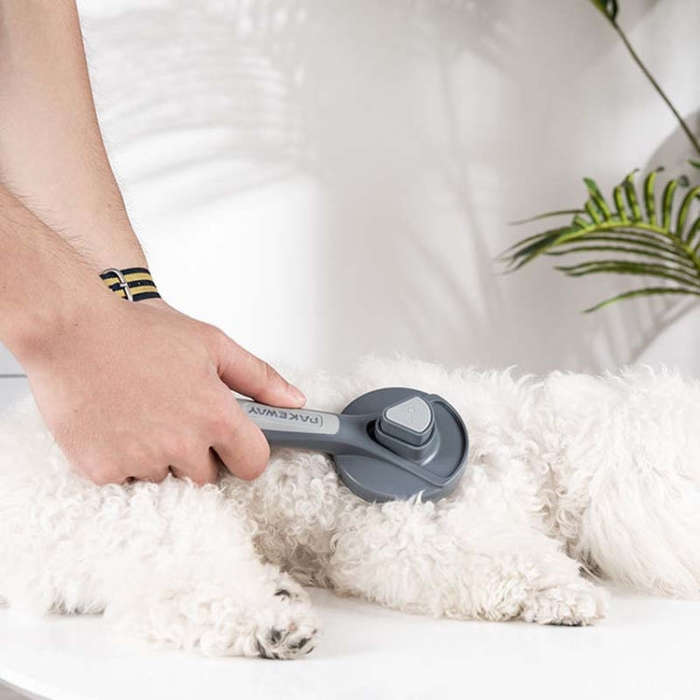 Pet Self-Cleaning Comb Cat Comb Dog Needle Comb Cat Hair Removal Comb Floating Brush(Fresh Mint)