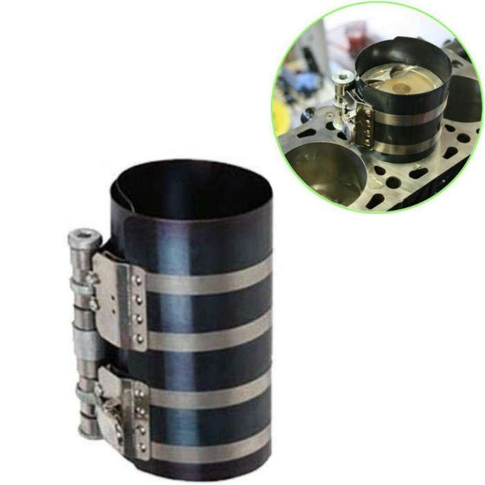2 PCS Piston Ring Compressor Shrinker Piston Ring Installation Tool Engine Repair Tool, Specifica...