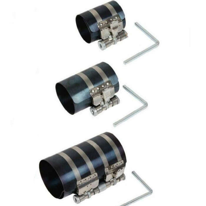 2 PCS Piston Ring Compressor Shrinker Piston Ring Installation Tool Engine Repair Tool, Specifica...