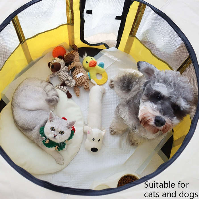 Pet Tent Dog Breeding Chamber Cat Delivery Room, Specification: Extra Large 55x110cm(Yellow)