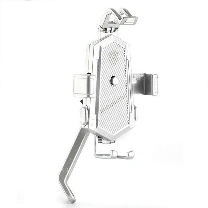 Bicycle Mobile Phone Holder Can Rotate And Adjust Fixed Aluminum Alloy Bracket Automatic Grab Bra...