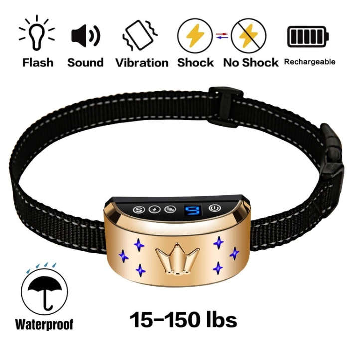 Digital Display Electronic Training Device Pet Training Collar Bark Stop