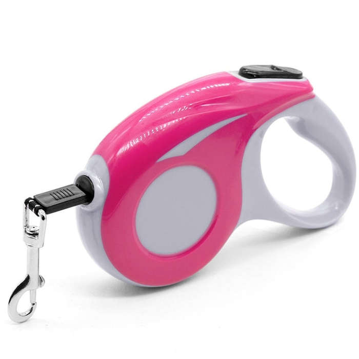 Automatic Pet Traction Device Household Dog Walking Retractable Traction Rope, Length:5m(Pink)