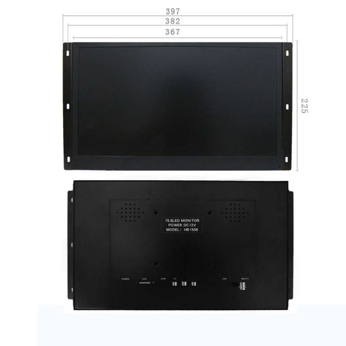 ZGYNK HB1303Q Embedded Industrial Capacitive Touch Display, US Plug, Size: 15.6 inch, Style:Capac...