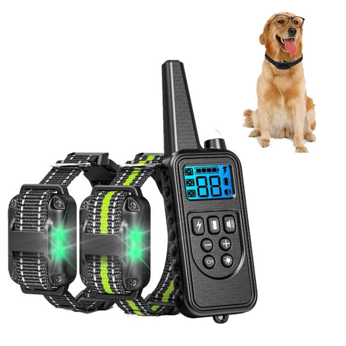 Bark Stopper Pet Supplies Collar Remote Control Collar Training Device, Style:880-2