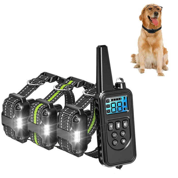 Bark Stopper Pet Supplies Collar Remote Control Collar Training Device, Style:880-3