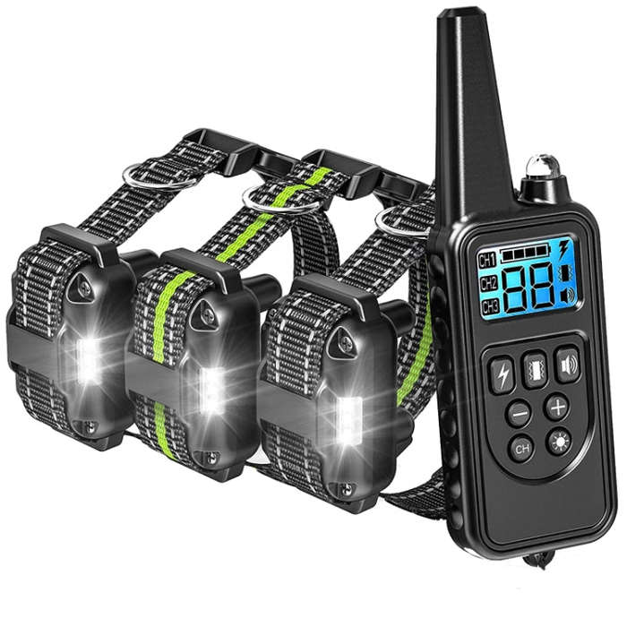 Bark Stopper Pet Supplies Collar Remote Control Collar Training Device, Style:880-3