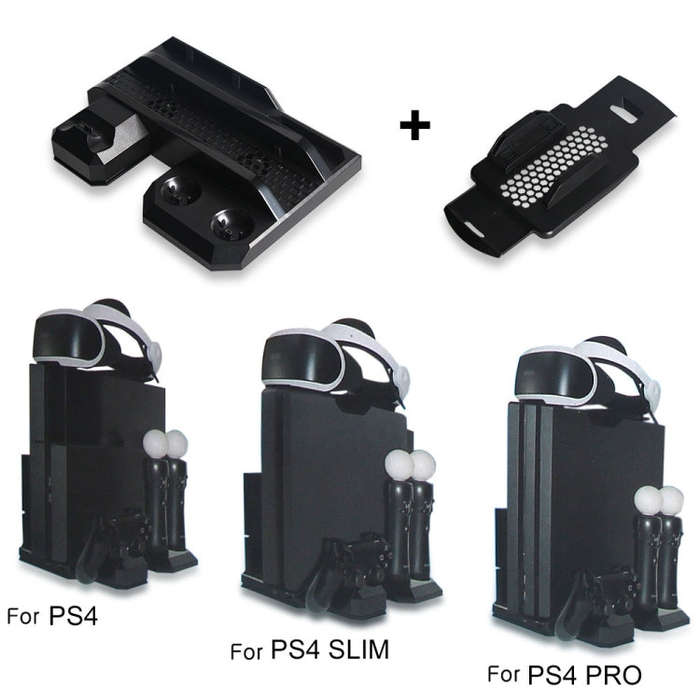DOBE TP4-888 Multi-Function Bracket Host Dual Charging Base Fan Handle Charging Stand For PS4/SLI...