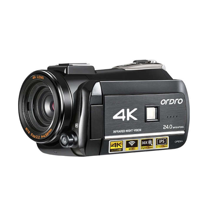 ORDRO AC3 3.1 inch IPS Screen 4K Full HD 13MP Night Vision WiFi Live Camcorder DV Digital Camera,...