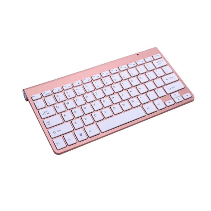 USB External Notebook Desktop Computer Universal Mini Wireless Keyboard Mouse, Style:Keyboard(Ros...