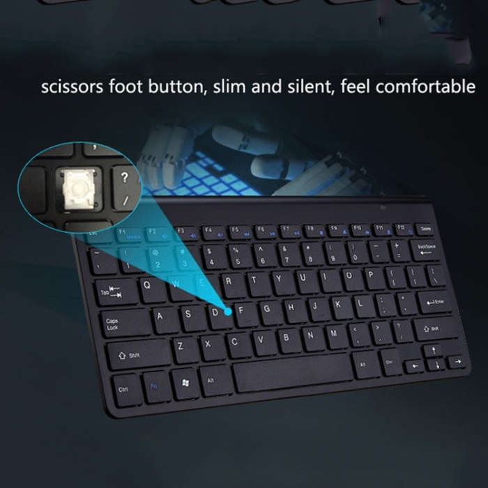 USB External Notebook Desktop Computer Universal Mini Wireless Keyboard Mouse, Style:Keyboard and...