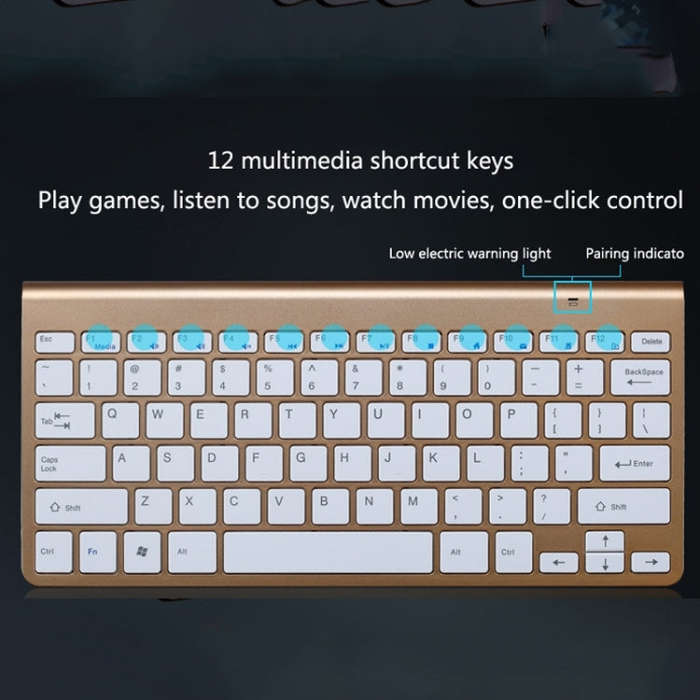 USB External Notebook Desktop Computer Universal Mini Wireless Keyboard Mouse, Style:Keyboard and...
