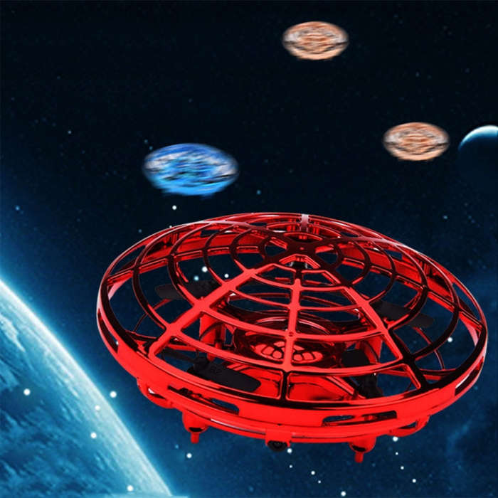 Mini Sensor UFO Remote Control Drone Smart Gesture Sensor UFO Remote Control UFO Aircraft(Golden)