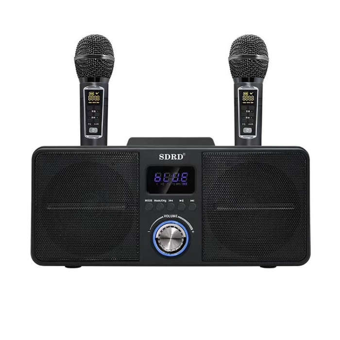 SDRD SD309 Wireless Microphone Bluetooth Audio All-In-One Machine(Black)