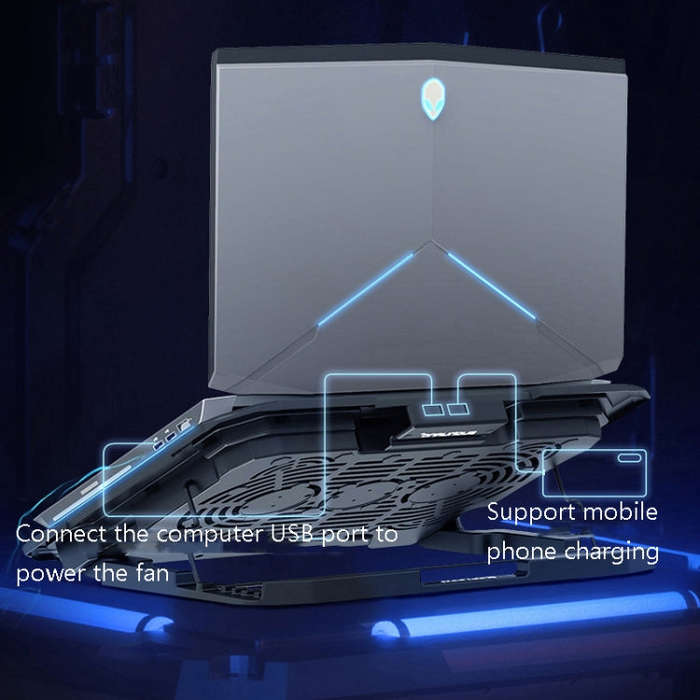 Suohuang Notebook Cooler Gaming Notebook Cooling Base Notebook Exhaust Fan Bracket(LCD Gaming Edi...