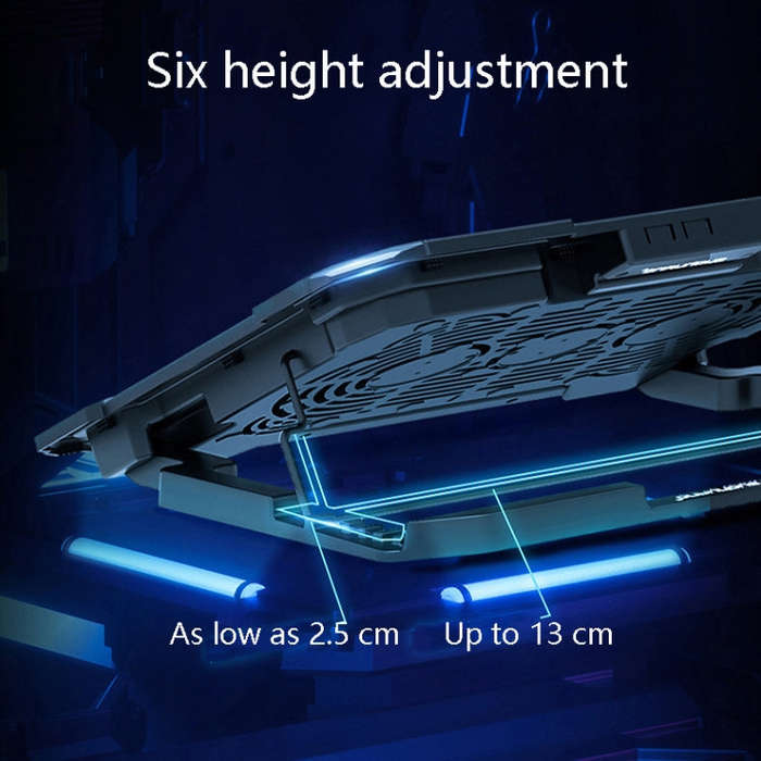 Suohuang Notebook Cooler Gaming Notebook Cooling Base Notebook Exhaust Fan Bracket(LCD Gaming Edi...