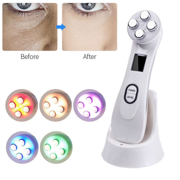 Radio Mesotherapy Electroporation Face Beauty Pen Radio Frequency LED Photon Face Skin Rejuvenati...
