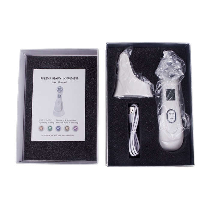 Radio Mesotherapy Electroporation Face Beauty Pen Radio Frequency LED Photon Face Skin Rejuvenati...