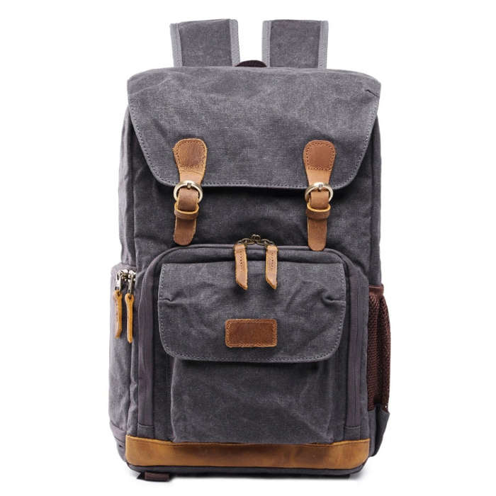 Batik Canvas Waterproof Photography Bag Outdoor Wear-resistant Large Camera Photo Backpack Men fo...