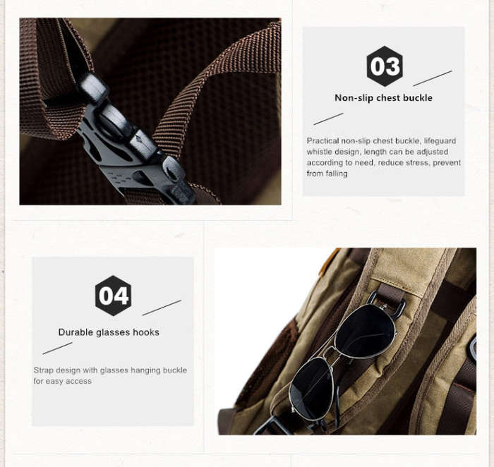 Batik Canvas Waterproof Photography Bag Outdoor Wear-resistant Large Camera Photo Backpack Men fo...