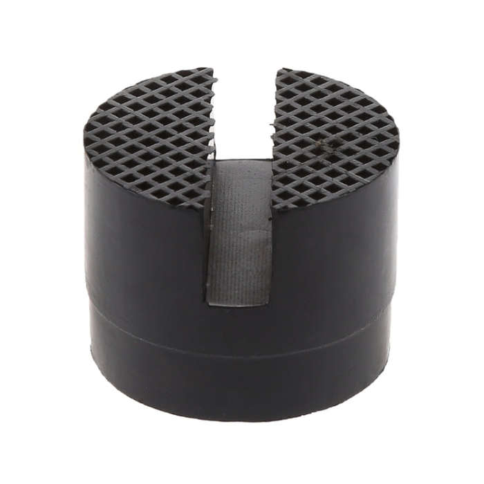 Floor Slotted Car Rubber Jack Pad Frame Protector Adapter Jacking Disk Pad Tool(Black)