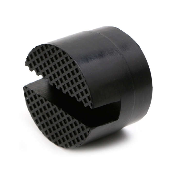 Floor Slotted Car Rubber Jack Pad Frame Protector Adapter Jacking Disk Pad Tool(Black)