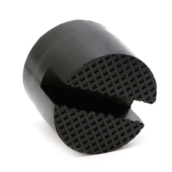 Floor Slotted Car Rubber Jack Pad Frame Protector Adapter Jacking Disk Pad Tool(Black)