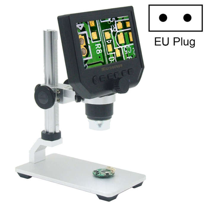 G600A HD Mobile Phone Repair Microscope 4.3 Inch Screen Digital Microscope Electron Microscope(EU...