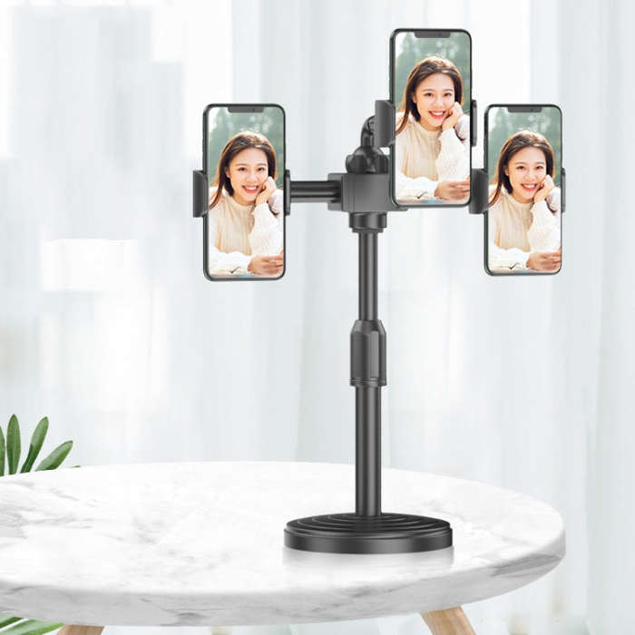 2 PCS Desktop Universal Retractable Multifunctional Mobile Phone Live Broadcast Stand, Specificat...
