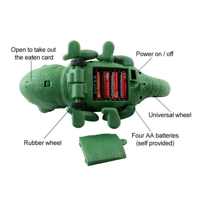 8888 Children Electric Infrared Remote Control Crawling Chameleon Colorful Breathing Light Tricky...